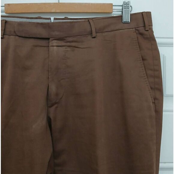 Ermenegildo zegna mens 36 distressed rustic brown chino pants - Picture 5 of 9